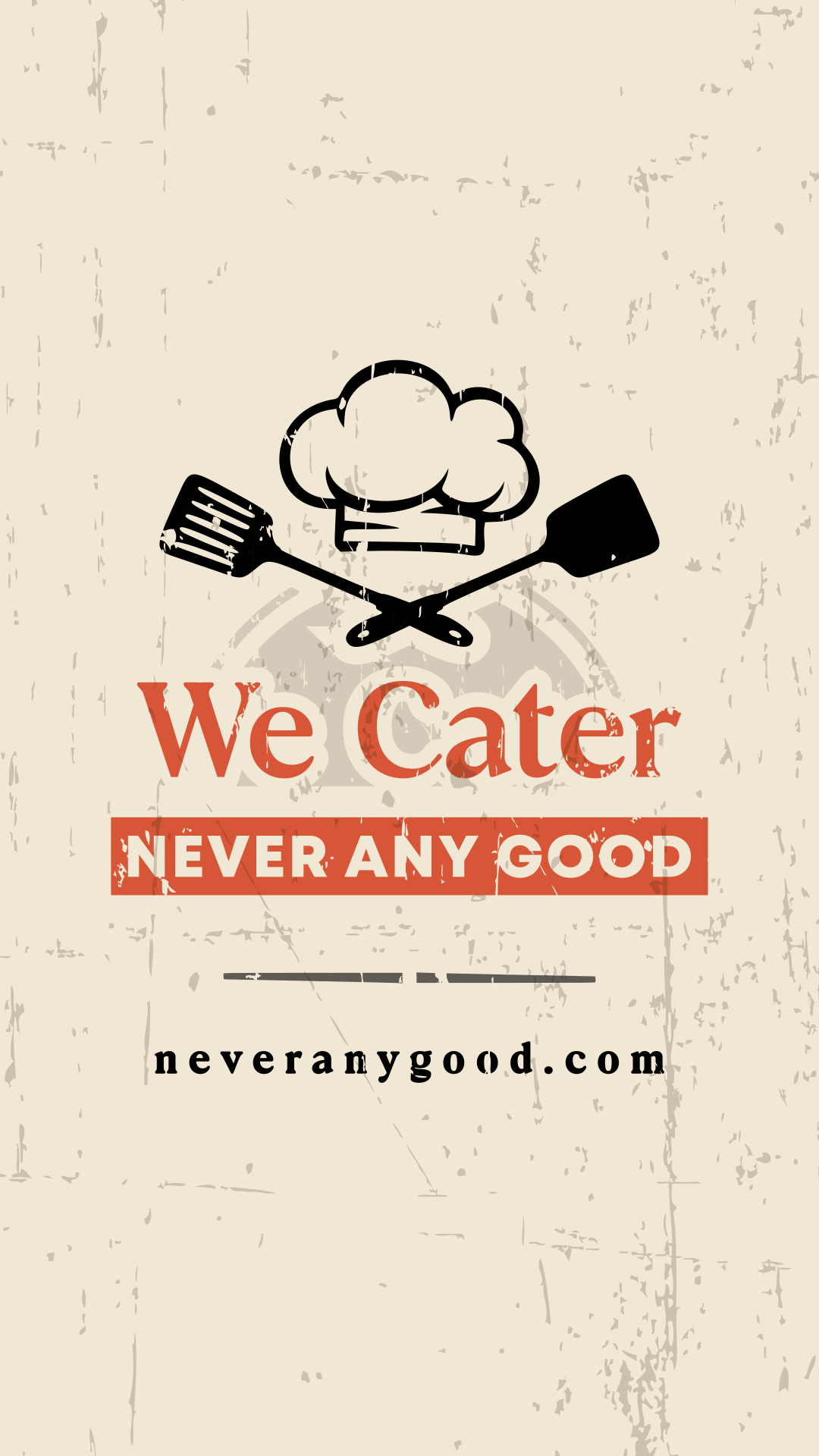 We cater